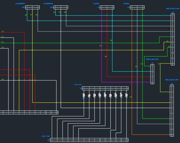 Office schematic updates combining multiple projects drawn in AutoCAD