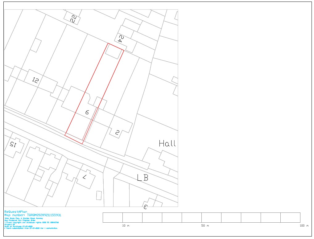 Colour OS location plan for residential planning application